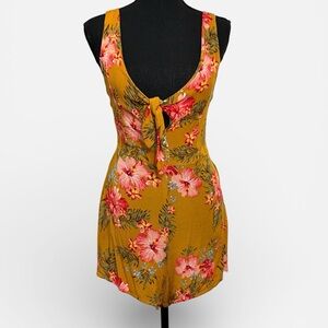 Windsor Mustard Floral Jumpsuit